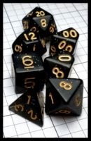 Dice : Dice - Dice Sets - Wiz Dice Black Sparkle with Gold - eBay Dec 2016